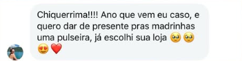Mensagem sobre presente para madrinhas